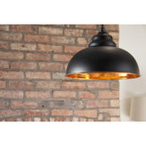 Black Hammered Copper Harborne Pendant